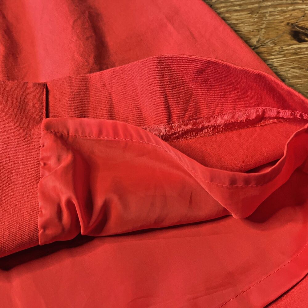J Crew Red Pencil Skirt Size 2P Cotton Blend Lined Career Workwear Office No. 2 - Picture 6 of 10